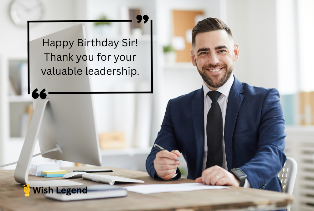 Birthday Wishes to Manager Sir