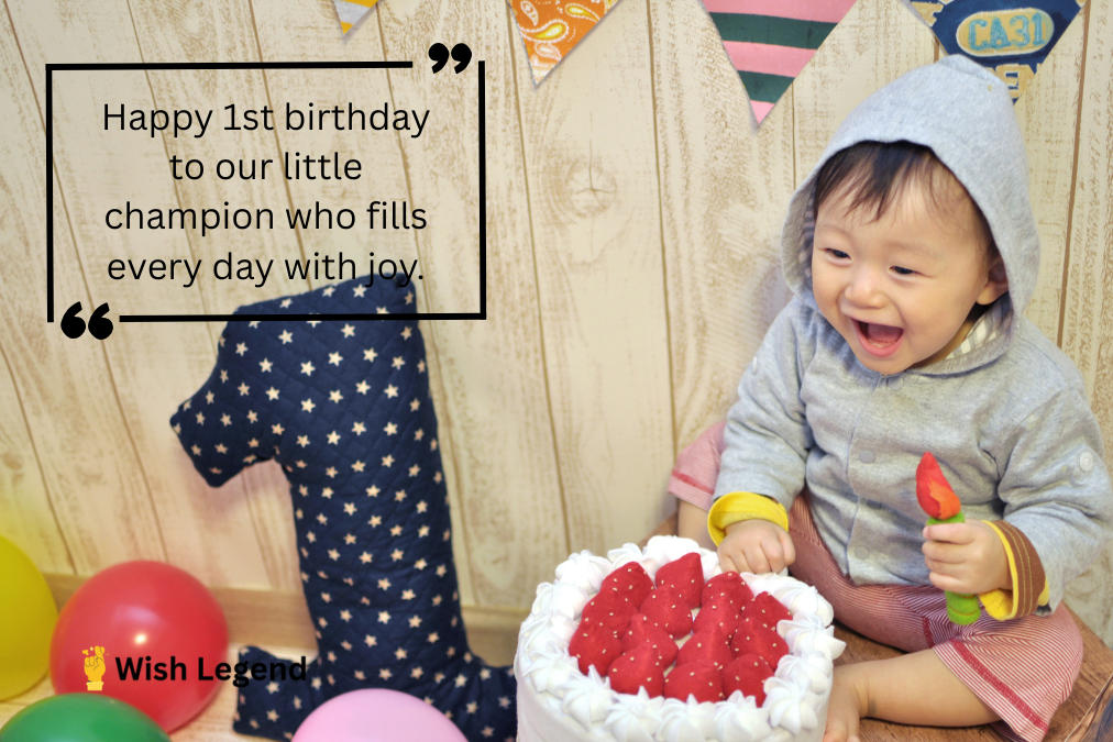 Happy 1st Birthday Wishes for Baby Boy
