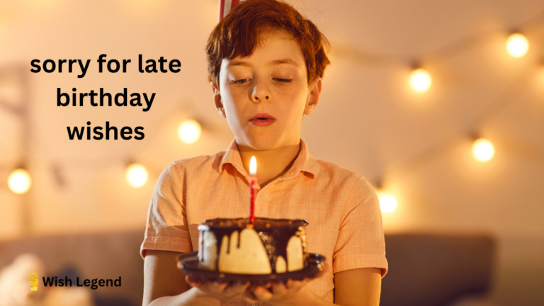 sorry for late birthday wishes