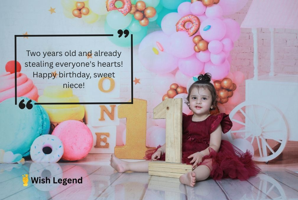 2nd Year Birthday Wishes for Niece